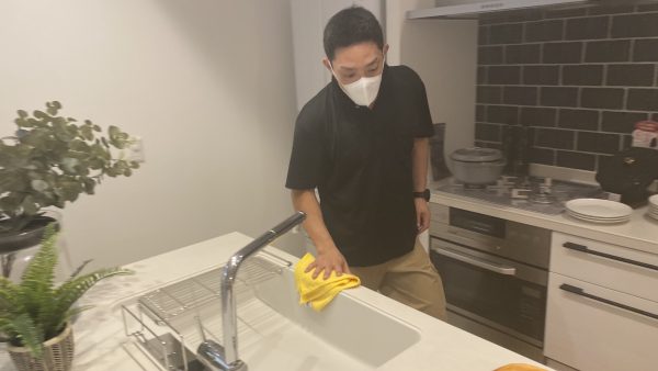 モデルハウスの予防消毒