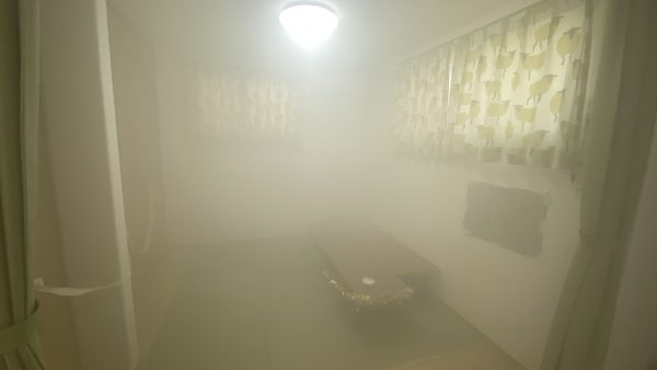 学童保育施設の予防消毒作業