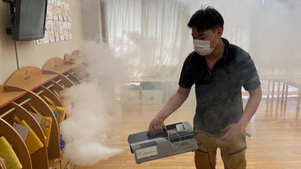 保育園の予防消毒