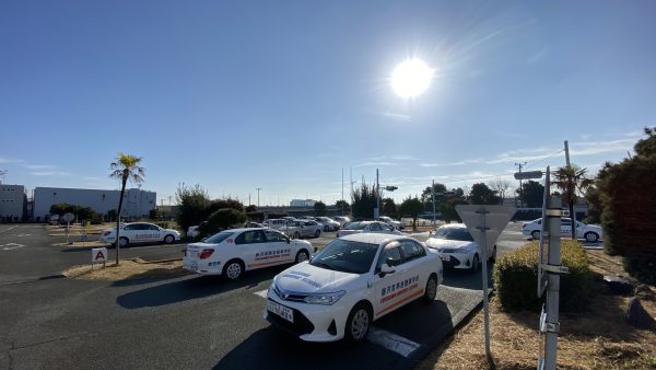 藤沢自動車学校にて予防消毒作業