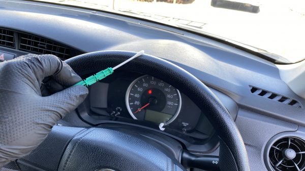 藤沢自動車学校にて予防消毒作業